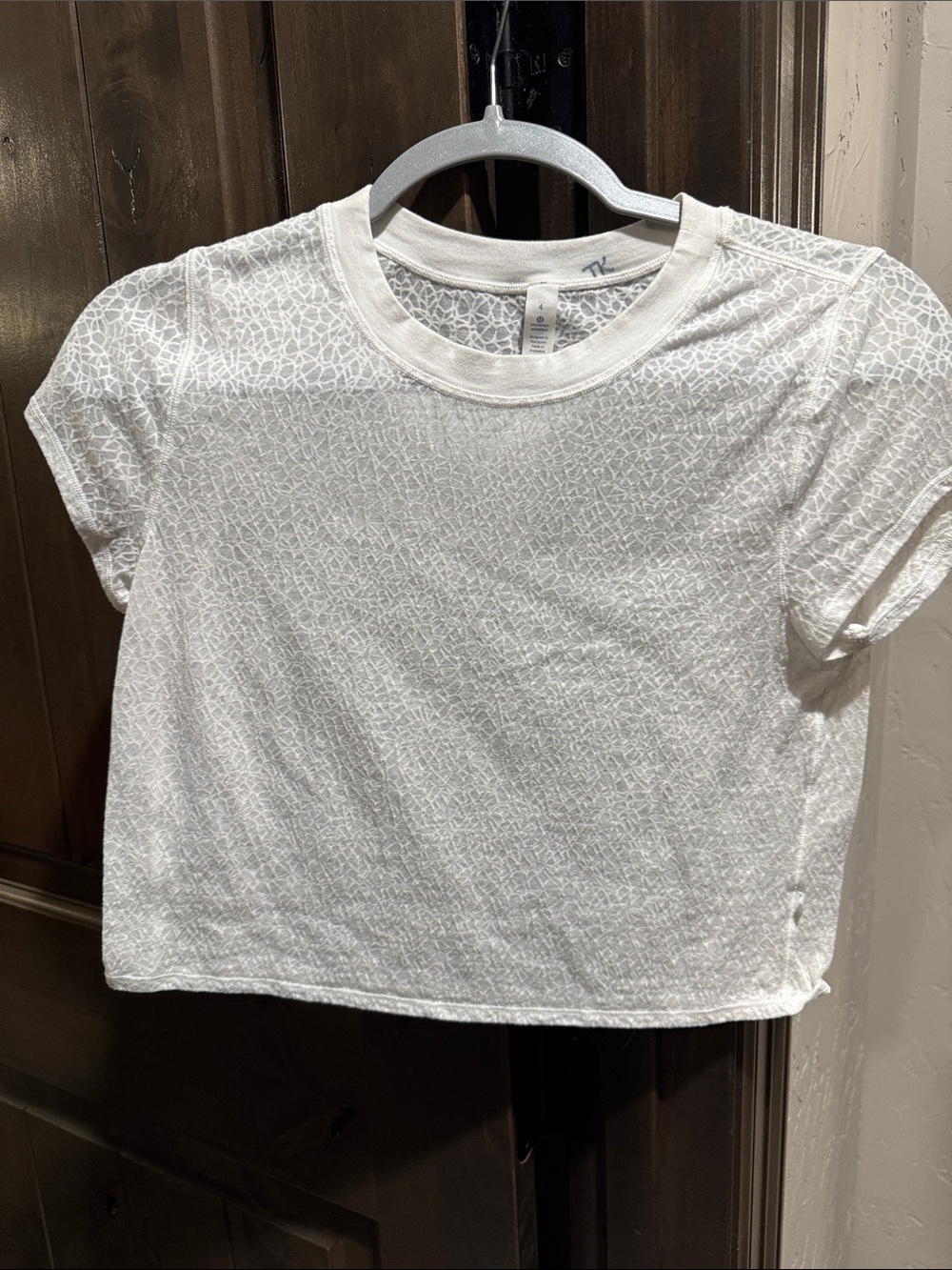 lululemon athletica White Short Sleeve Textured Tee